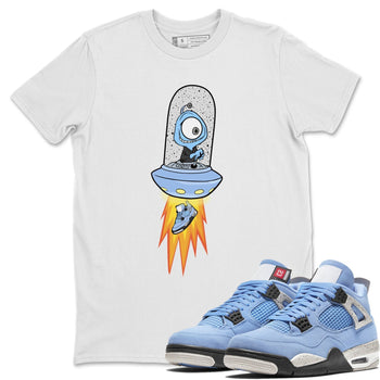 Jordan 4 University Blue Sneaker Match Tees Alien Sneaker Tees Jordan 4 University Blue Sneaker Release Tees Unisex Shirts