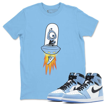Jordan 1 University Blue Sneaker Match Tees Alien Sneaker Tees Jordan 1 University Blue Sneaker Release Tees Unisex Shirts