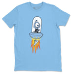 Jordan 1 University Blue Sneaker Match Tees Alien Sneaker Tees Jordan 1 University Blue Sneaker Release Tees Unisex Shirts