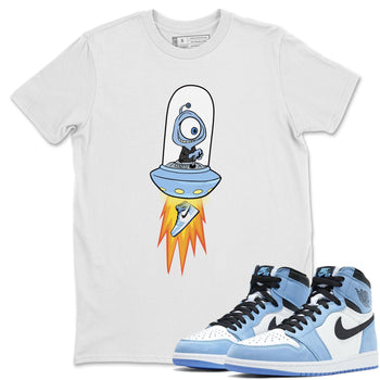Jordan 1 University Blue Sneaker Match Tees Alien Sneaker Tees Jordan 1 University Blue Sneaker Release Tees Unisex Shirts