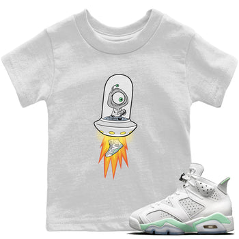 Jordan 6 Mint Foam Sneaker Match Tees Alien Sneaker Tees Jordan 6 Mint Foam Sneaker Release Tees Kids Shirts