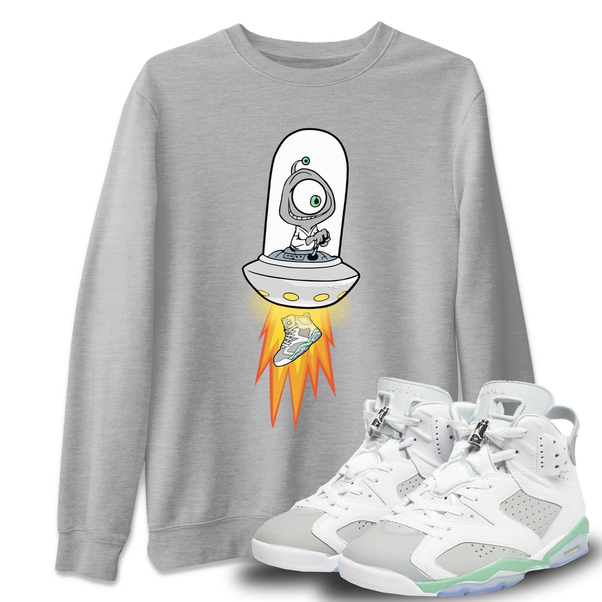 Jordan 6 Mint Foam Sneaker Match Tees Alien Sneaker Tees Jordan 6 Mint Foam Sneaker Release Tees Unisex Shirts