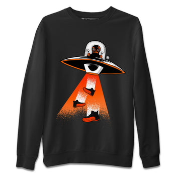 Air Jordan 12 Brilliant Orange Sneaker Match Tees Alien Thief Sneaker Tees 12s Brilliant Orange Tee Unisex Shirts Black 2