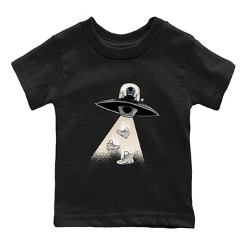 Air Jordan 5 Craft Sneaker Match Tees Alien Thief Sneaker Tees 5s Craft Sneaker Tees Kids Shirts Black 2