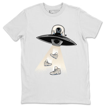 Air Jordan 5 Craft Sneaker Match Tees Alien Thief Sneaker Tees 5s Craft Sneaker Tees Unisex Shirts White 2