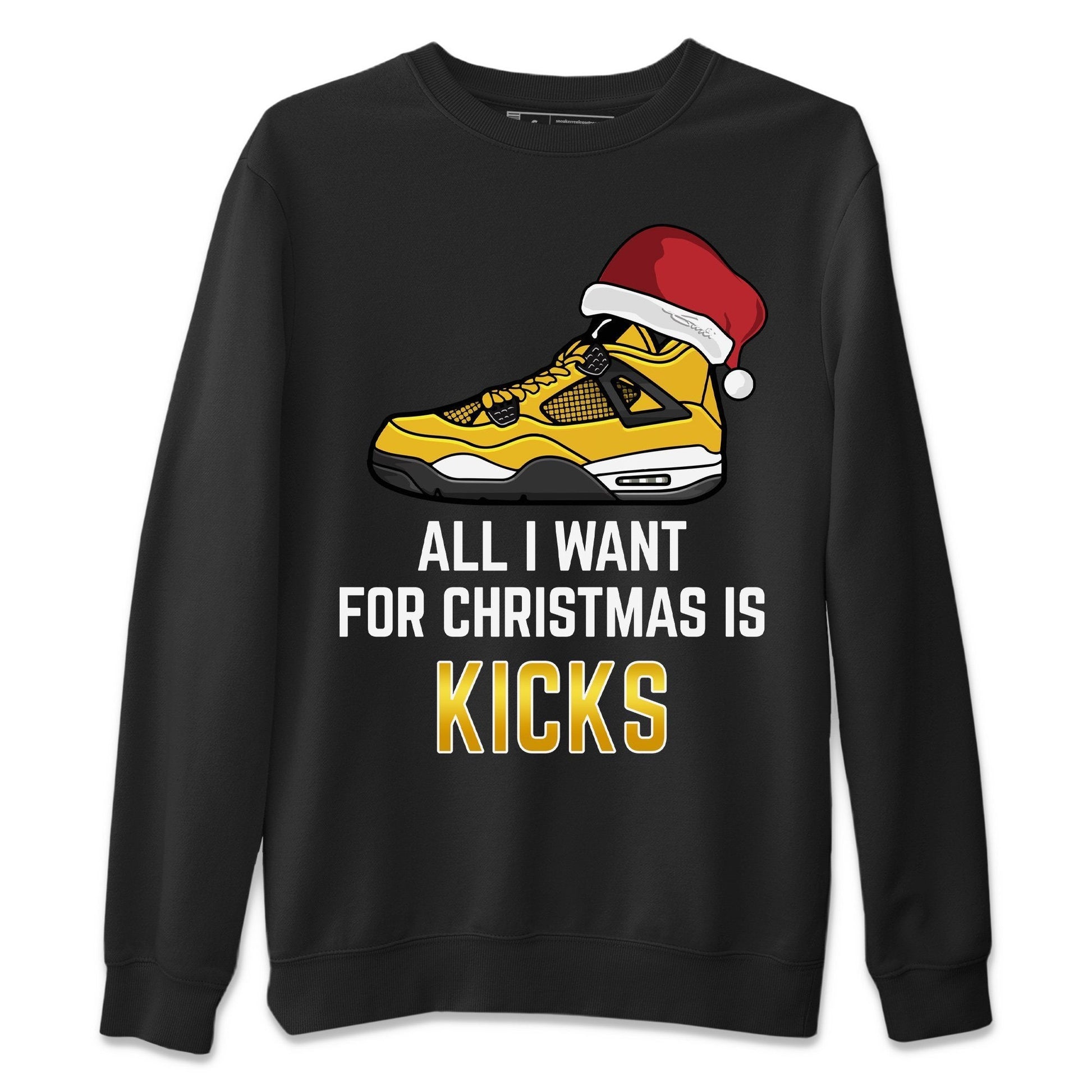 Jordan 4 Lightning Sneaker Match Tees All I Want For Christmas Sneaker Tees Jordan 4 Lightning Sneaker Release Tees Unisex Shirts