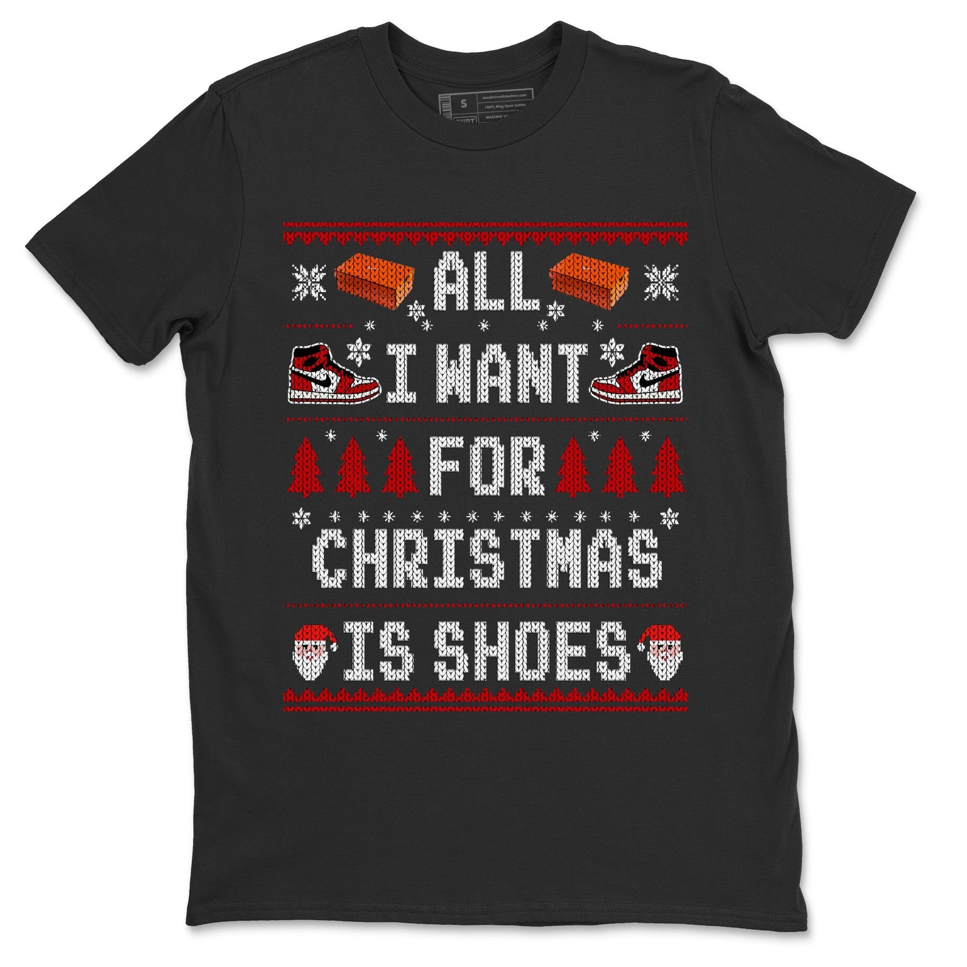 Jordan 1 Lost & Found Sneaker Match Tees All i want for christmas is shoes Sneaker Tees Jordan 1 Lost & Found Sneaker Release Tees Unisex Shirts