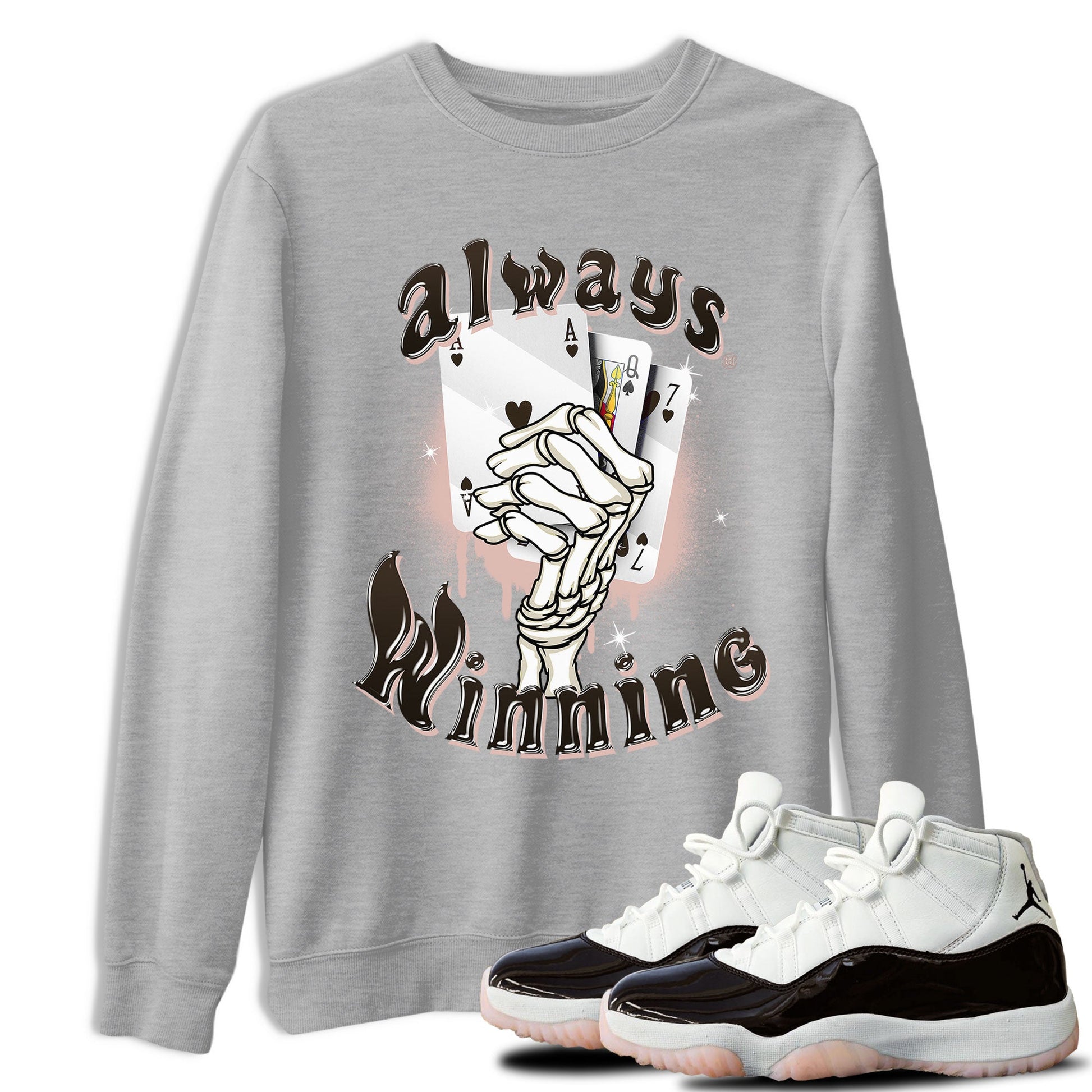 Jordan 11 WMNS Neapolitan shirt to match jordans Always Winning sneaker tees Air Jordan 11 Neapolitan SNRT Sneaker Release Tees Unisex Heather Grey 1 T-Shirt