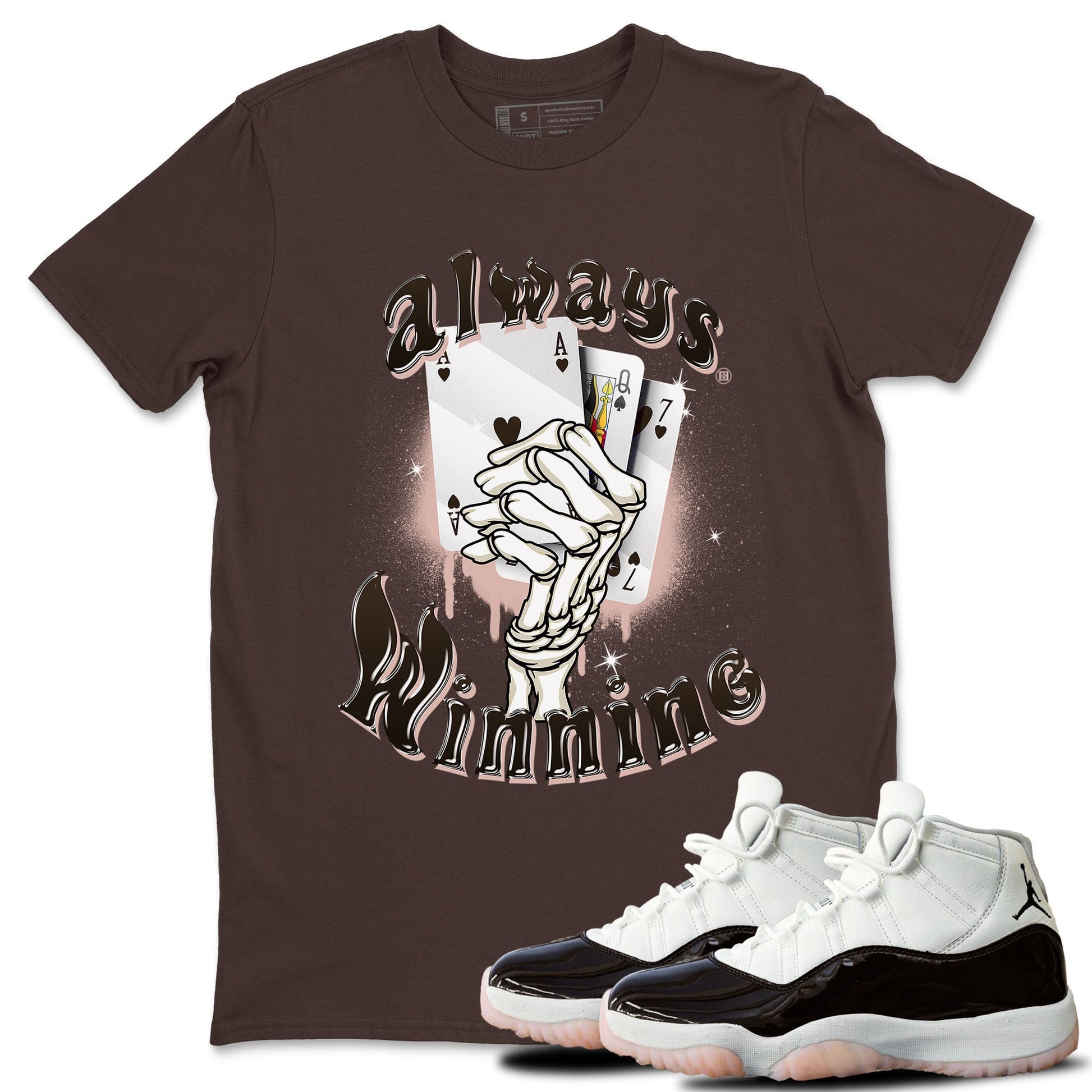 Jordan 11 WMNS Neapolitan shirt to match jordans Always Winning sneaker tees Air Jordan 11 Neapolitan SNRT Sneaker Release Tees Unisex Dark Chocolate 1 T-Shirt