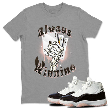 Jordan 11 WMNS Neapolitan shirt to match jordans Always Winning sneaker tees Air Jordan 11 Neapolitan SNRT Sneaker Release Tees Unisex Heather Grey 1 T-Shirt