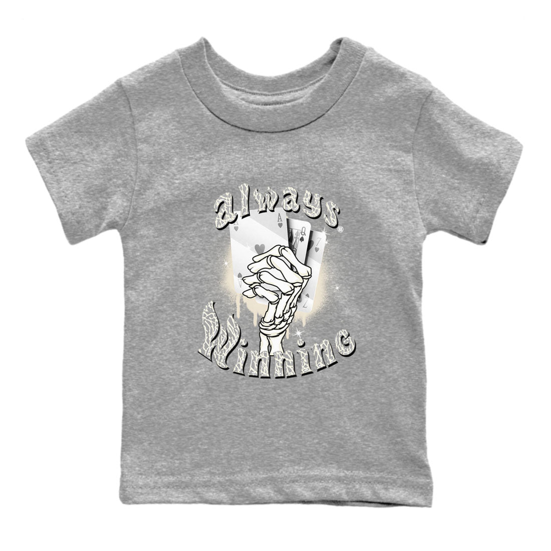 Air Jordan 3 Craft Ivory shirt to match jordans Always Winning sneaker tees 3s Ivory SNRT sneaker release tees baby toddler Heather Grey 2 cotton Shirt
