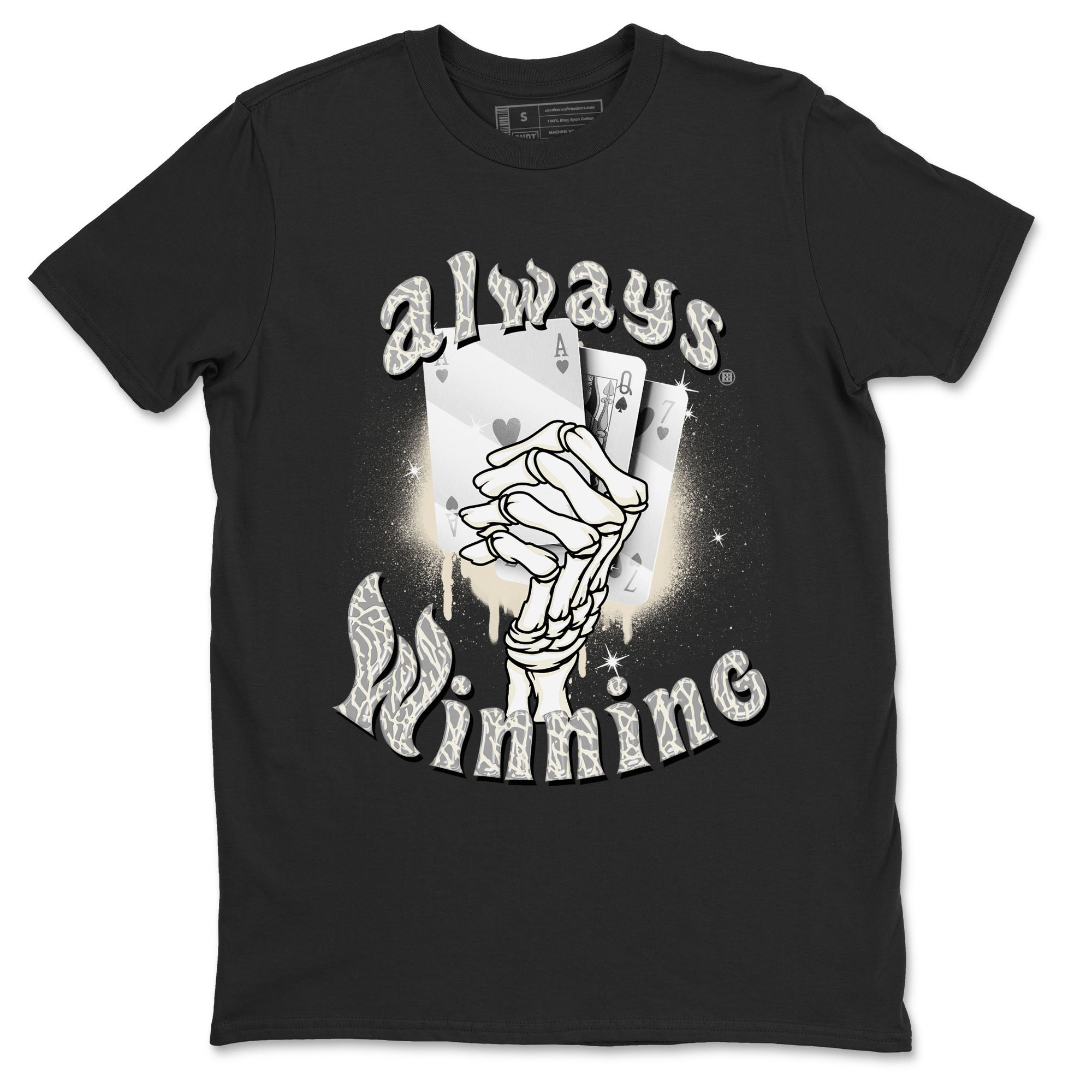 Air Jordan 3 Craft Ivory shirt to match jordans Always Winning sneaker tees 3s Ivory SNRT Sneaker Release Tees unisex cotton Black 2 crew neck shirt