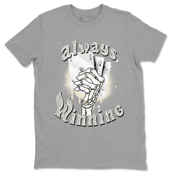 Air Jordan 3 Craft Ivory shirt to match jordans Always Winning sneaker tees 3s Ivory SNRT Sneaker Release Tees unisex cotton Heather Grey 2 crew neck shirt