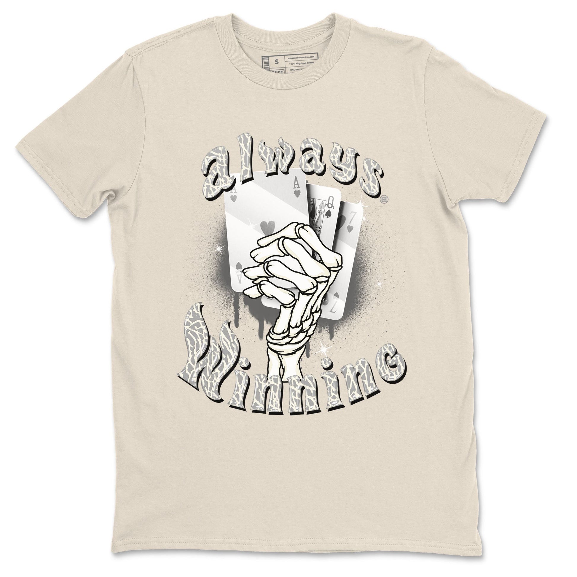 Air Jordan 3 Craft Ivory shirt to match jordans Always Winning sneaker tees 3s Ivory SNRT Sneaker Release Tees unisex cotton Natural 2 crew neck shirt