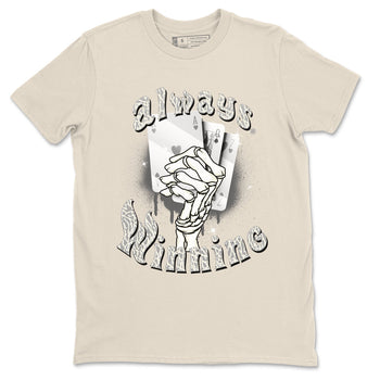 Air Jordan 3 Craft Ivory shirt to match jordans Always Winning sneaker tees 3s Ivory SNRT Sneaker Release Tees unisex cotton Natural 2 crew neck shirt