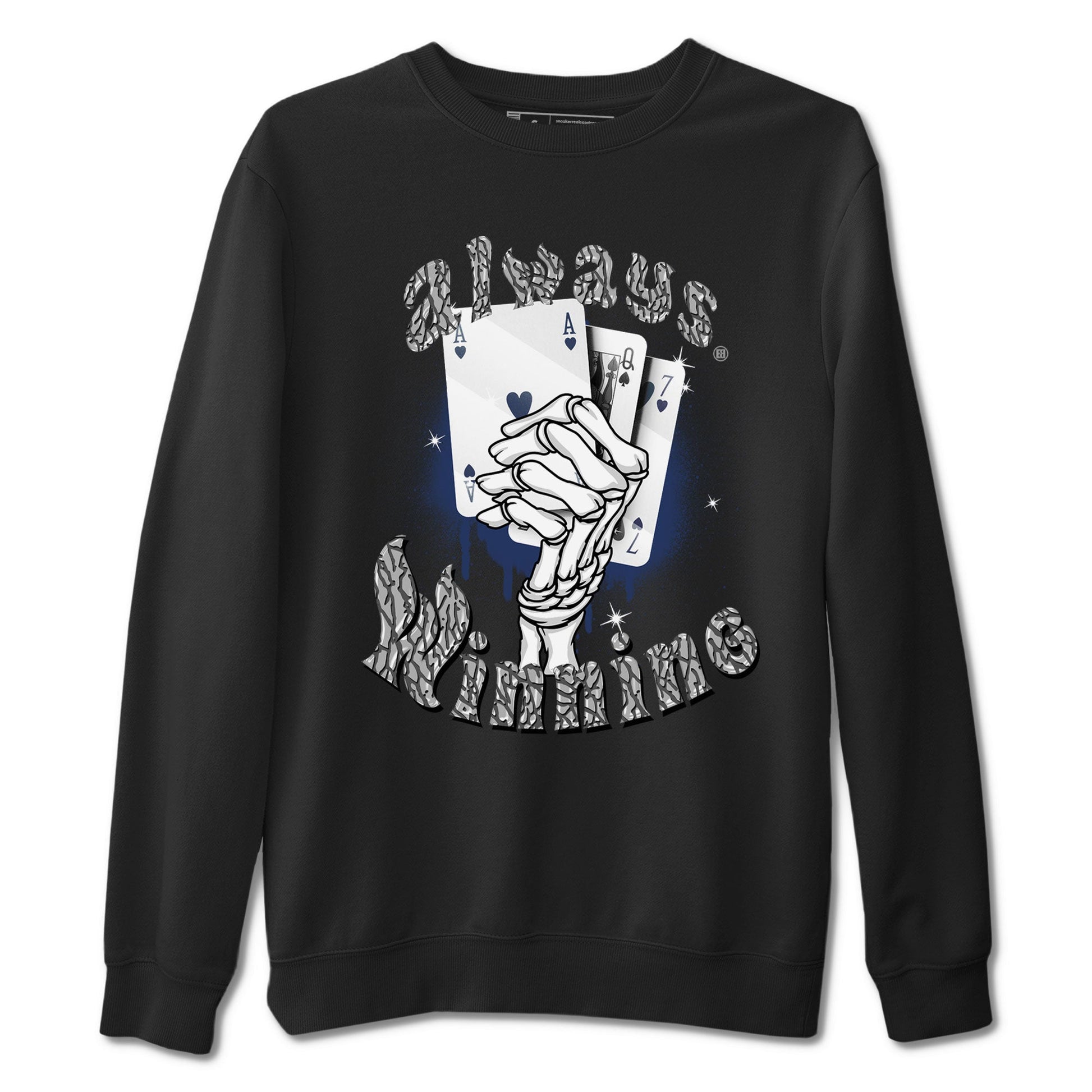 AJ3 Midnight Navy shirt to match jordans Always Winning sneaker tees Air Jordan 3 Retro Midnight Navy SNRT sneaker Release Tees unisex cotton Black 2 crew neck shirt