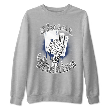 AJ3 Midnight Navy shirt to match jordans Always Winning sneaker tees Air Jordan 3 Retro Midnight Navy SNRT sneaker Release Tees unisex cotton Heather Grey 2 crew neck shirt