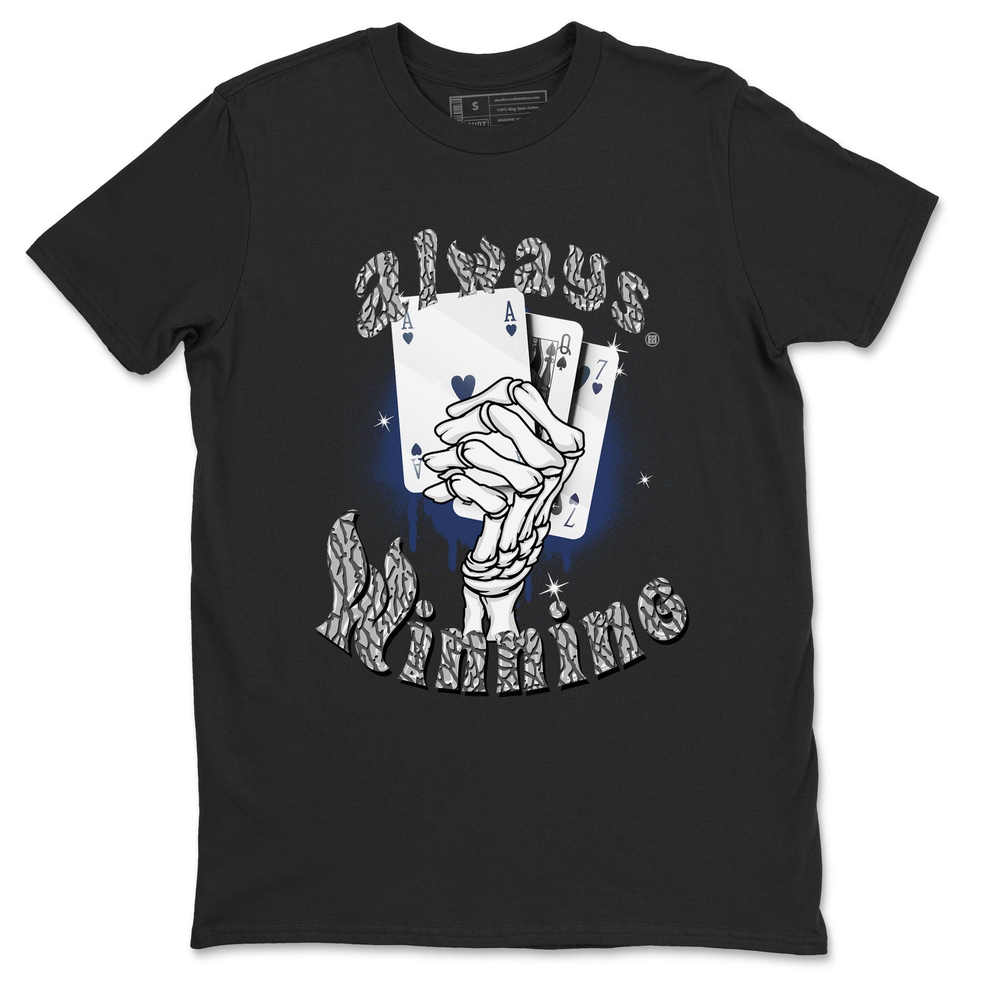 AJ3 Midnight Navy shirt to match jordans Always Winning sneaker tees Air Jordan 3 Retro Midnight Navy SNRT sneaker Release Tees unisex cotton Black 2 crew neck shirt
