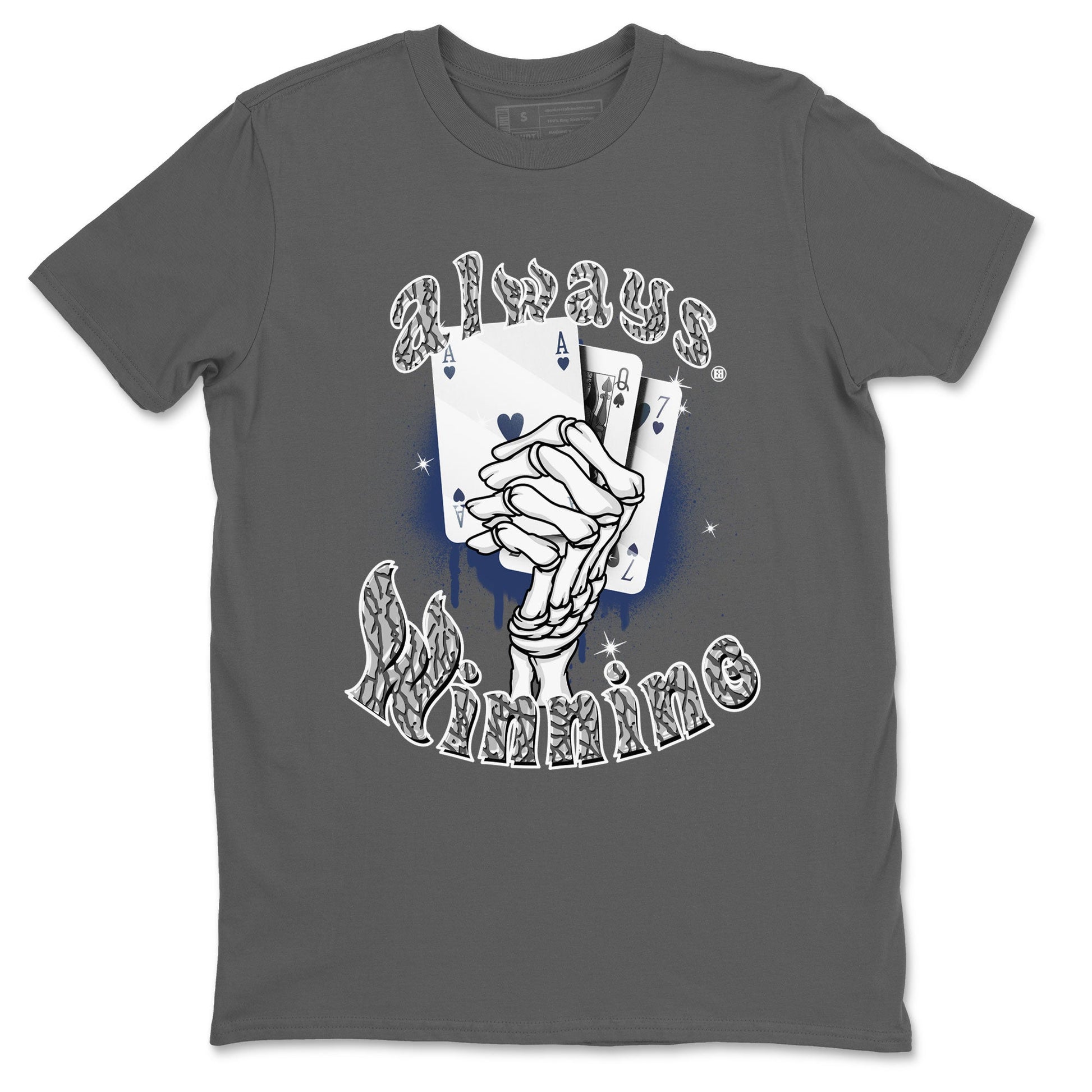 AJ3 Midnight Navy shirt to match jordans Always Winning sneaker tees Air Jordan 3 Retro Midnight Navy SNRT sneaker Release Tees unisex cotton Cool Grey 2 crew neck shirt