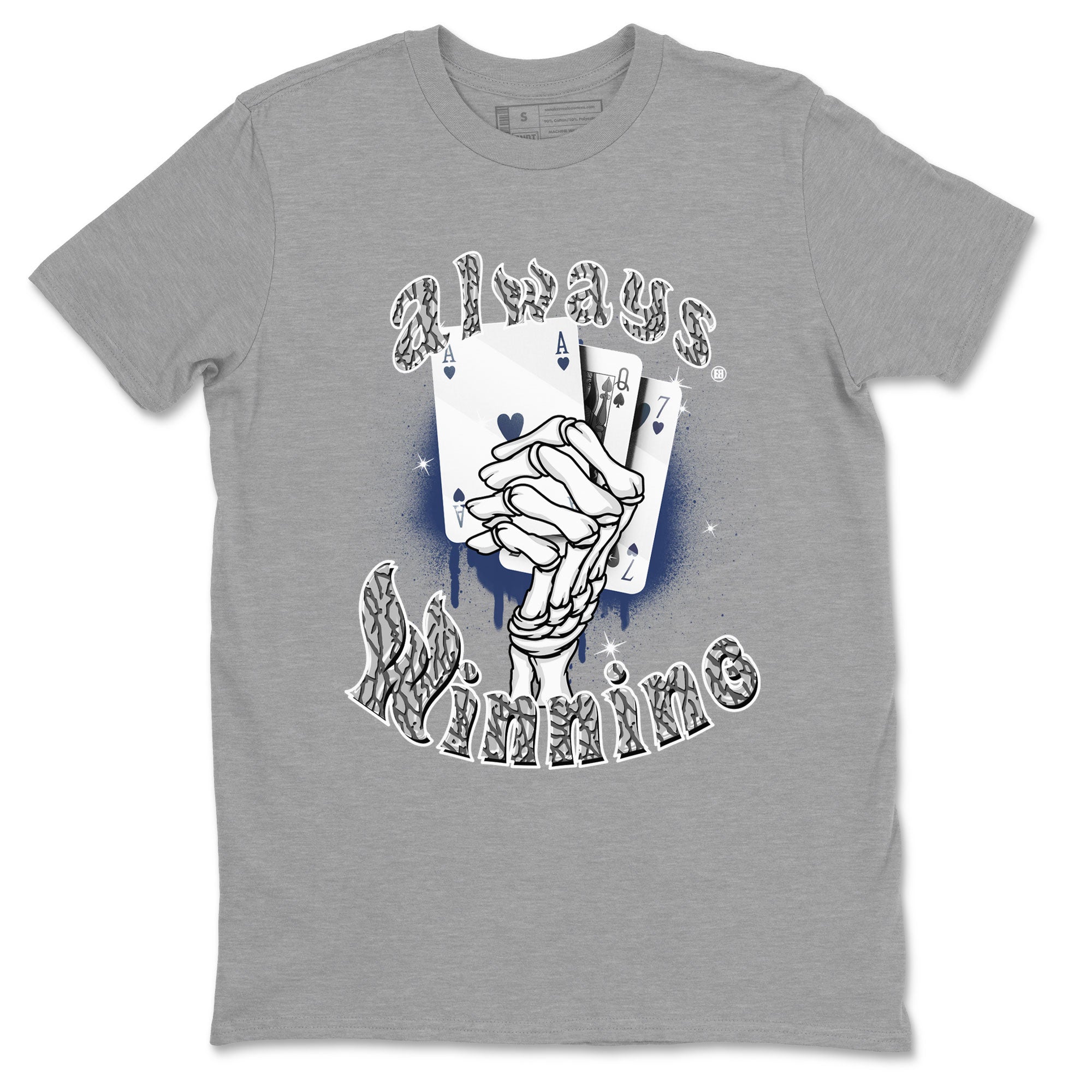AJ3 Midnight Navy shirt to match jordans Always Winning sneaker tees Air Jordan 3 Retro Midnight Navy SNRT sneaker Release Tees unisex cotton Heather Grey 2 crew neck shirt