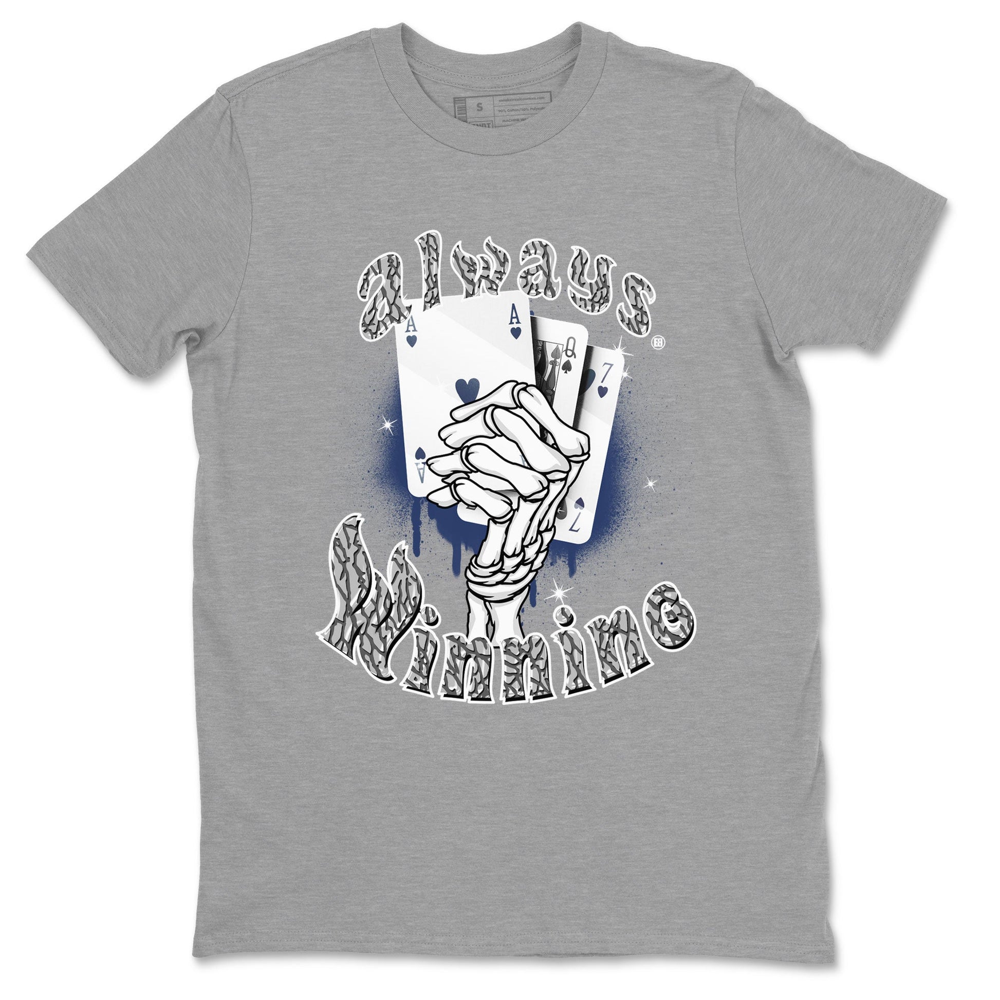AJ3 Midnight Navy shirt to match jordans Always Winning sneaker tees Air Jordan 3 Retro Midnight Navy SNRT sneaker Release Tees unisex cotton Heather Grey 2 crew neck shirt