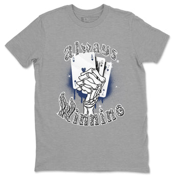 AJ3 Midnight Navy shirt to match jordans Always Winning sneaker tees Air Jordan 3 Retro Midnight Navy SNRT sneaker Release Tees unisex cotton Heather Grey 2 crew neck shirt