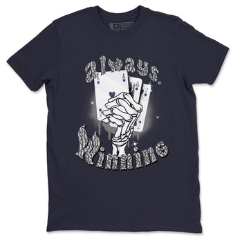 AJ3 Midnight Navy shirt to match jordans Always Winning sneaker tees Air Jordan 3 Retro Midnight Navy SNRT sneaker Release Tees unisex cotton Navy 2 crew neck shirt