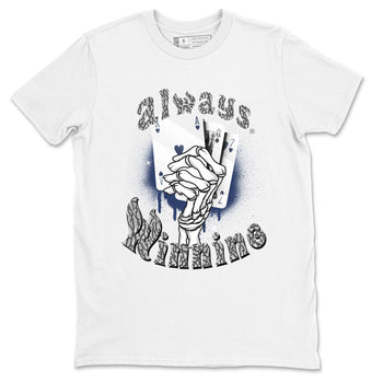 AJ3 Midnight Navy shirt to match jordans Always Winning sneaker tees Air Jordan 3 Retro Midnight Navy SNRT sneaker Release Tees unisex cotton White 2 crew neck shirt