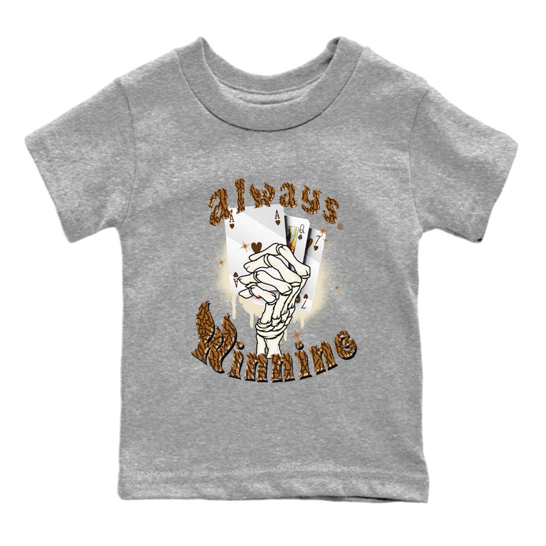 Air Jordan 3 Palomino shirt to match jordans Always Winning sneaker tees Jordan 3 Retro Palomino SNRT Sneaker Release Tees Baby Toddler Heather Grey 1 T-Shirt