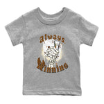 Air Jordan 3 Palomino shirt to match jordans Always Winning sneaker tees Jordan 3 Retro Palomino SNRT Sneaker Release Tees Baby Toddler Heather Grey 2 T-Shirt