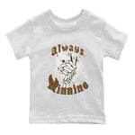 Air Jordan 3 Palomino shirt to match jordans Always Winning sneaker tees Jordan 3 Retro Palomino SNRT Sneaker Release Tees Baby Toddler White 2 T-Shirt