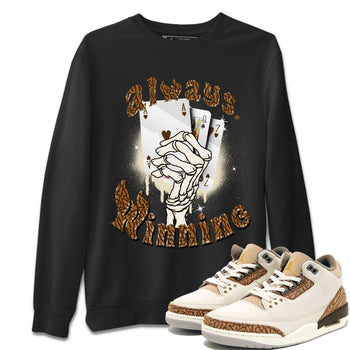 Air Jordan 3 Palomino shirt to match jordans Always Winning sneaker tees Jordan 3 Retro Palomino SNRT Sneaker Release Tees Unisex Black 1 T-Shirt