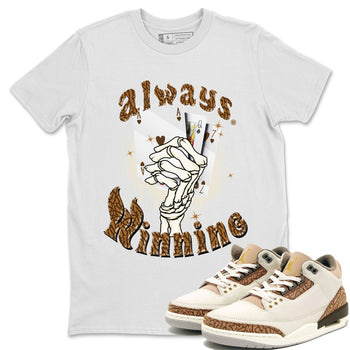 Air Jordan 3 Palomino shirt to match jordans Always Winning sneaker tees Jordan 3 Retro Palomino SNRT Sneaker Release Tees Unisex White 1 T-Shirt