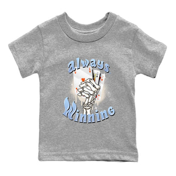 Air Jordan 5 Craft Sneaker Match Tees Always Winning Sneaker Tees Air Jordan 5 Retro Craft Shirts Kids Shirts Heather Grey 2