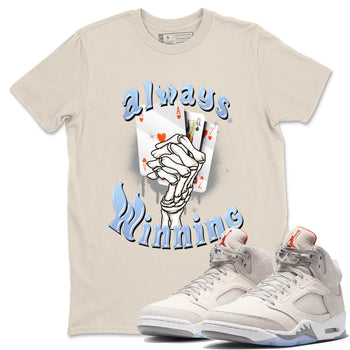 Air Jordan 5 Craft Sneaker Match Tees Always Winning Sneaker Tees Air Jordan 5 Retro Craft Shirts Unisex Shirts Natural 1