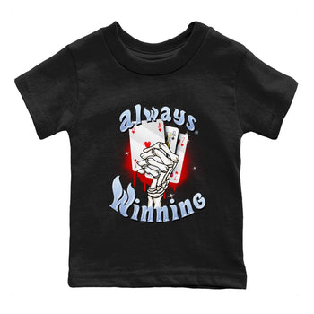 Air Jordan 6 Toro Bravo Sneaker Match Tees Always Winning Sneaker Tees Air Jordan 6 Toro Bravo Tees Kids Shirts Black 2