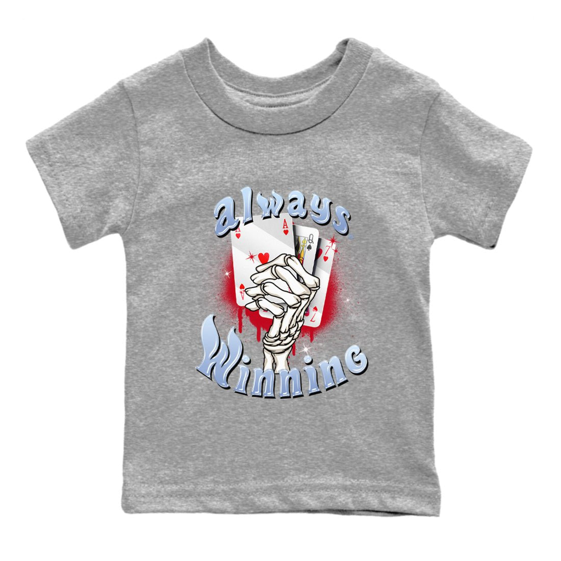 Air Jordan 6 Toro Bravo Sneaker Match Tees Always Winning Sneaker Tees Air Jordan 6 Toro Bravo Tees Kids Shirts Heather Grey 2