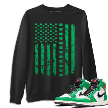 Jordan 1 Lucky Green Sneaker Match Tees American Flag Sneaker Tees Jordan 1 Lucky Green Sneaker Release Tees Unisex Shirts