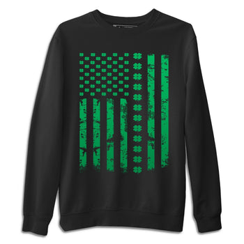 Jordan 1 Lucky Green Sneaker Match Tees American Flag Sneaker Tees Jordan 1 Lucky Green Sneaker Release Tees Unisex Shirts