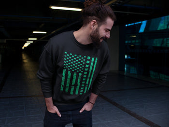 Jordan 1 Lucky Green Sneaker Match Tees American Flag Sneaker Tees Jordan 1 Lucky Green Sneaker Release Tees Unisex Shirts