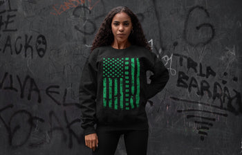 Jordan 1 Lucky Green Sneaker Match Tees American Flag Sneaker Tees Jordan 1 Lucky Green Sneaker Release Tees Unisex Shirts