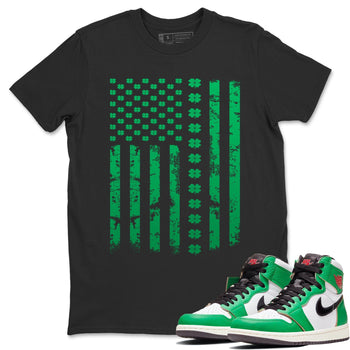 Jordan 1 Lucky Green Sneaker Match Tees American Flag Sneaker Tees Jordan 1 Lucky Green Sneaker Release Tees Unisex Shirts