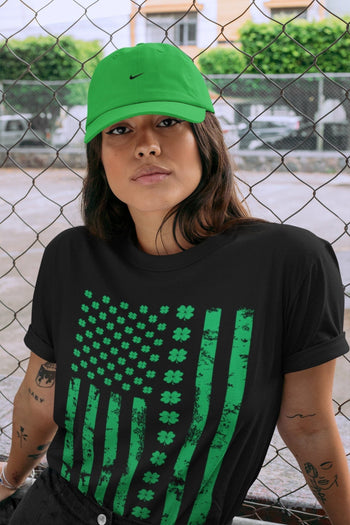 Jordan 1 Lucky Green Sneaker Match Tees American Flag Sneaker Tees Jordan 1 Lucky Green Sneaker Release Tees Unisex Shirts