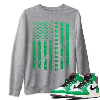 Jordan 1 Lucky Green Sneaker Match Tees American Flag Sneaker Tees Jordan 1 Lucky Green Sneaker Release Tees Unisex Shirts