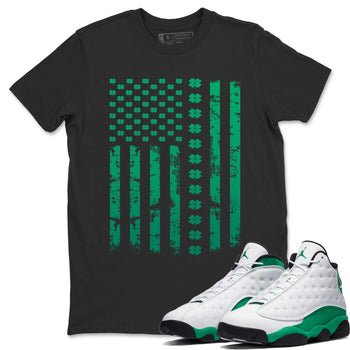 Jordan 13 Lucky Green Sneaker Match Tees American Flag Sneaker Tees Jordan 13 Lucky Green Sneaker Release Tees Unisex Shirts