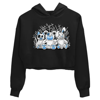 Air Jordan 1 Retro High OG UNC Toe Shirt to match Jordans Animal Homies Sneaker Tees AJ1 UNC Toe Sneaker Tees Crop T-Shirts Black 2