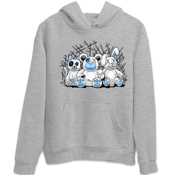 Air Jordan 1 Retro High OG UNC Toe Shirt to match Jordans Animal Homies Sneaker Tees AJ1 UNC Toe Sneaker Tees Crew Neck T-Shirts Heather Grey 2