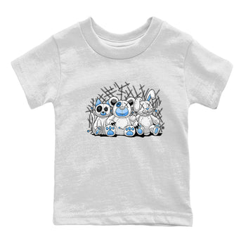 Air Jordan 1 Retro High OG UNC Toe Shirt to match Jordans Animal Homies Sneaker Tees AJ1 UNC Toe Sneaker Tees Kids and Baby Tees White 2