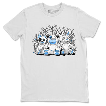 Air Jordan 1 Retro High OG UNC Toe Shirt to match Jordans Animal Homies Sneaker Tees AJ1 UNC Toe Sneaker Tees Crew Neck T-Shirts White 2
