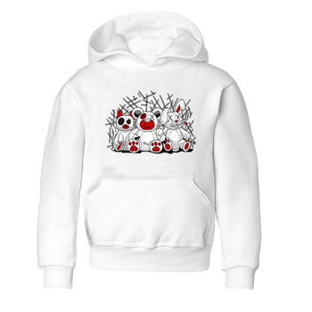 Air Jordan 4 Red Cement Sneaker Match Tees Animal Homies Sneaker Tees AJ4 Red Cement Tee Kids Shirts White 2
